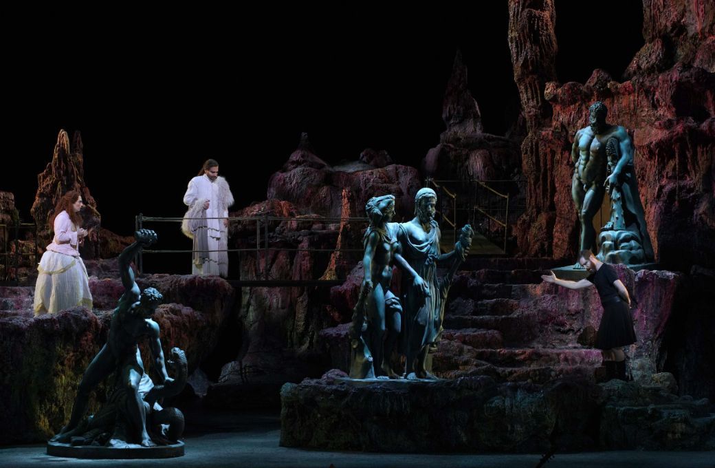 Gabriel D&iacute;az (Pirra/Achille), Mirco Palazzi (Licomede) y Tim Mead (Ulisse) &copy; Javier del Real | Teatro Real
