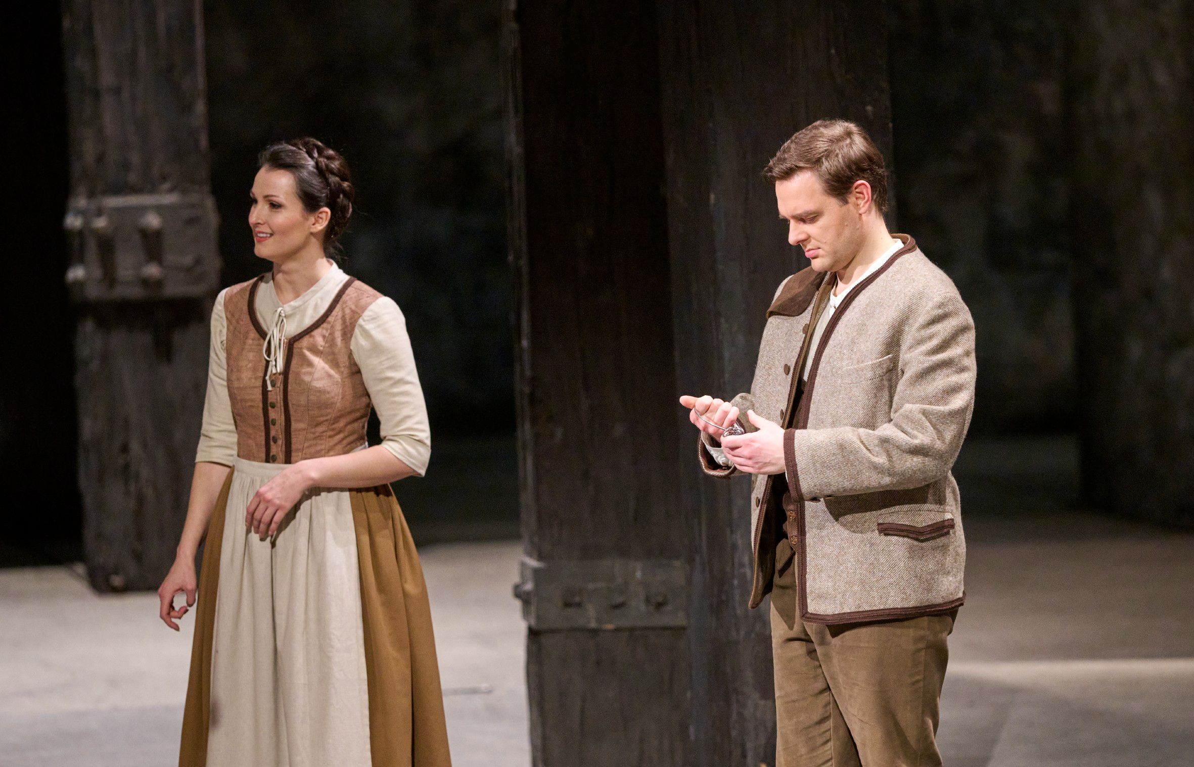 Slávka Zámečníková (Marzelline) und Daniel Jenz (Jaquino) © Wiener Staatsoper | Michael Pöhn
