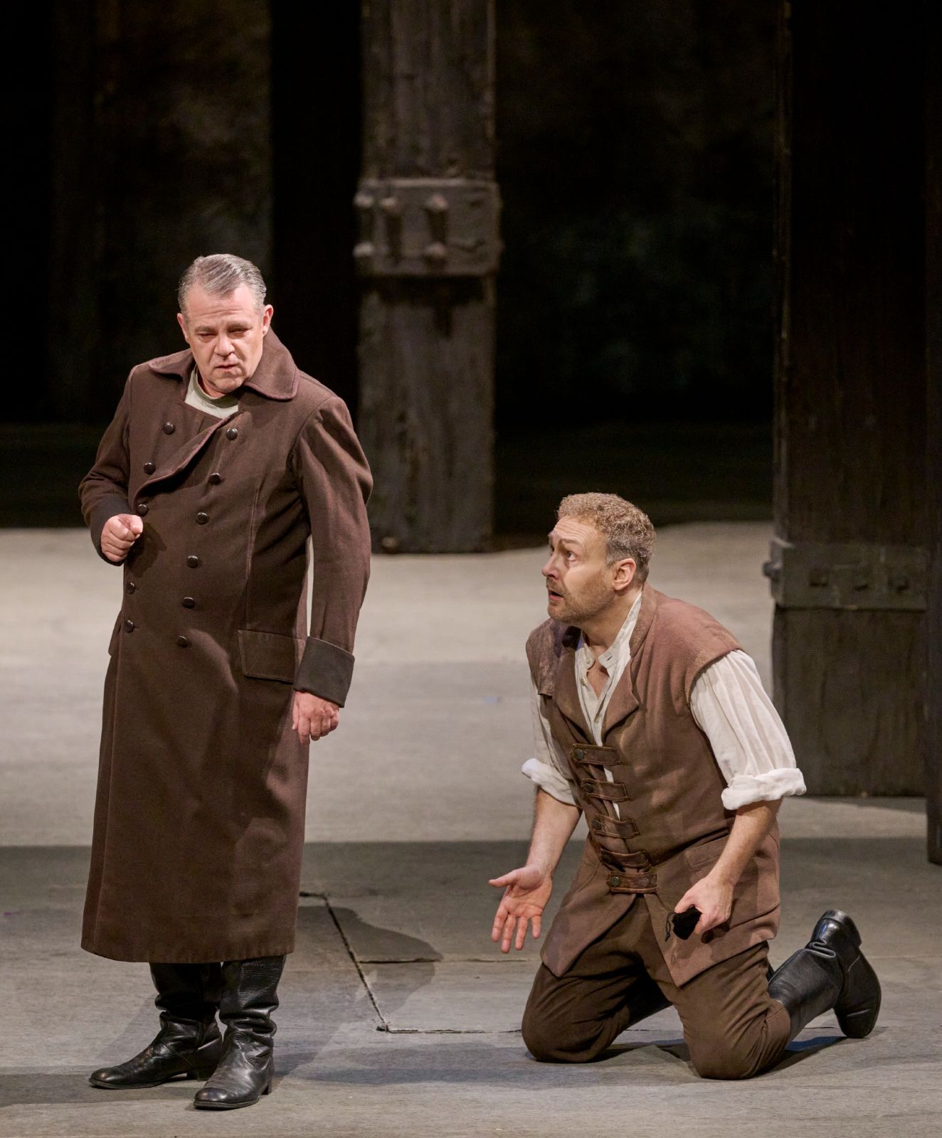 Jochen Schmeckenbecher (Don Pizarro) und Christof Fischesser (Rocco) © Wiener Staatsoper | Michael Pöhn