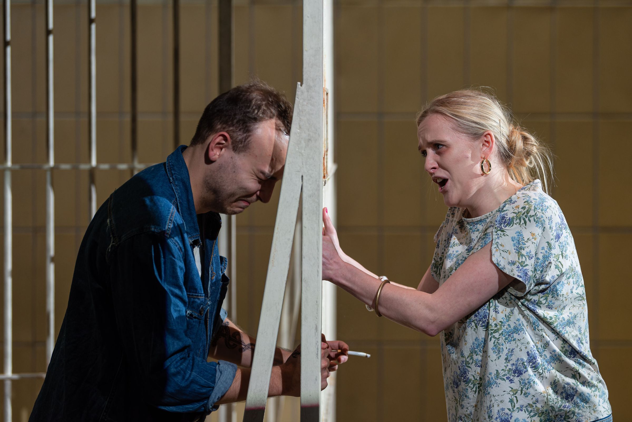 Michael Lafferty-Smith (Joseph) and Nancy Holt (Mrs de Rocher) &copy; David Monteith