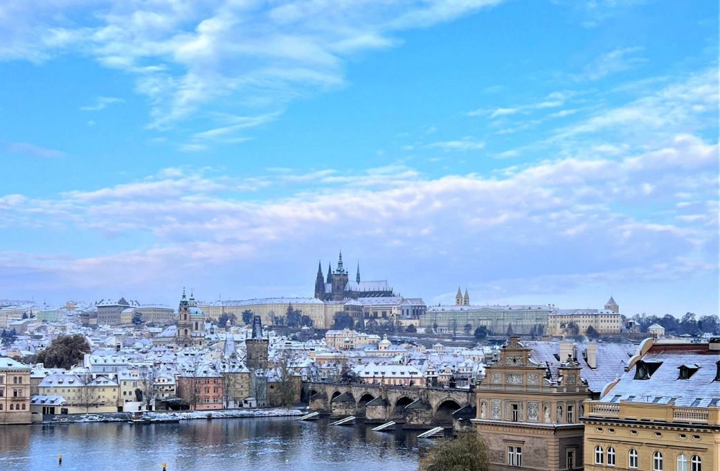 View of the Charles Bridge and Prague Castle from The Mozart © The Mozart, Prague