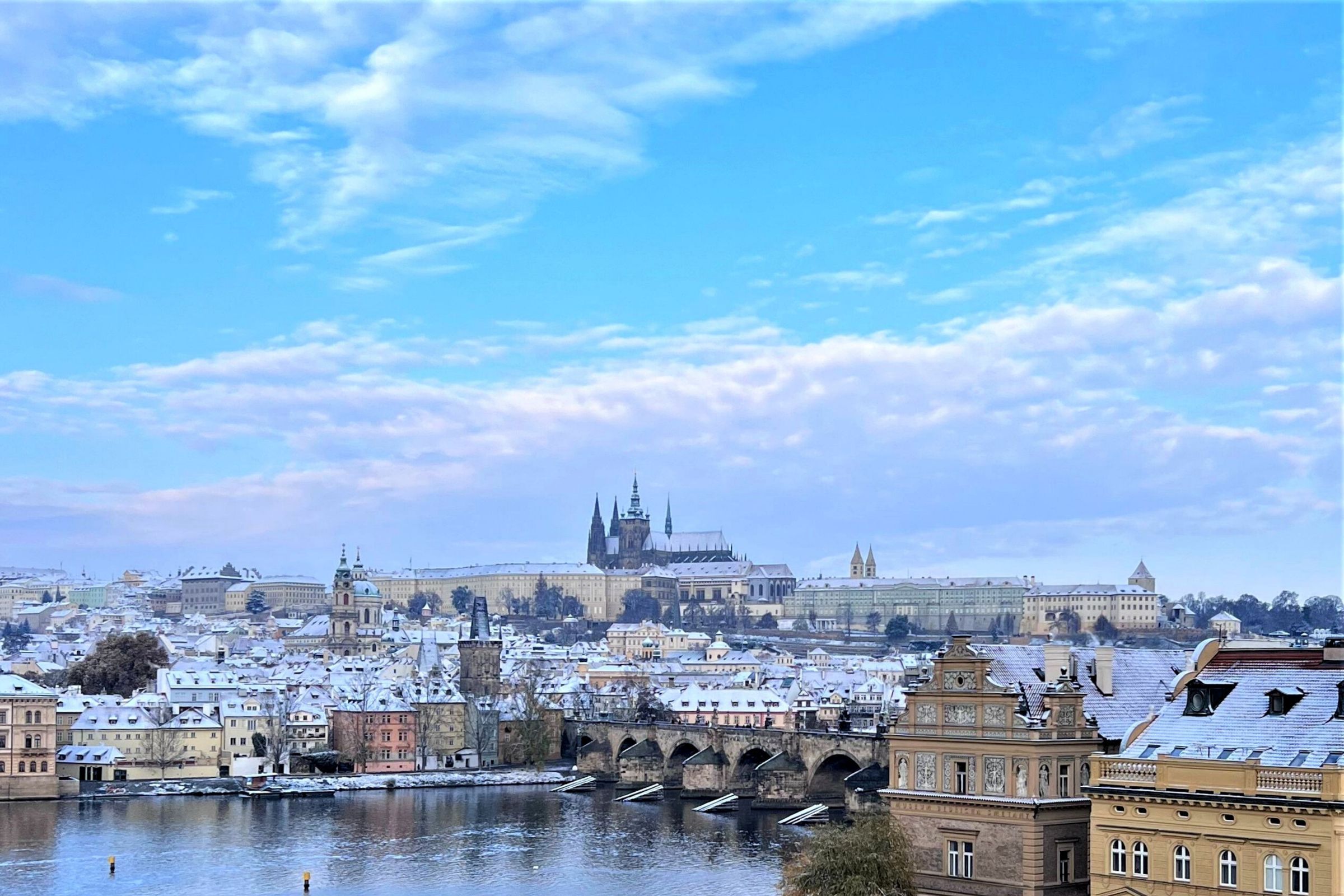 View of the Charles Bridge and Prague Castle from The Mozart © The Mozart, Prague