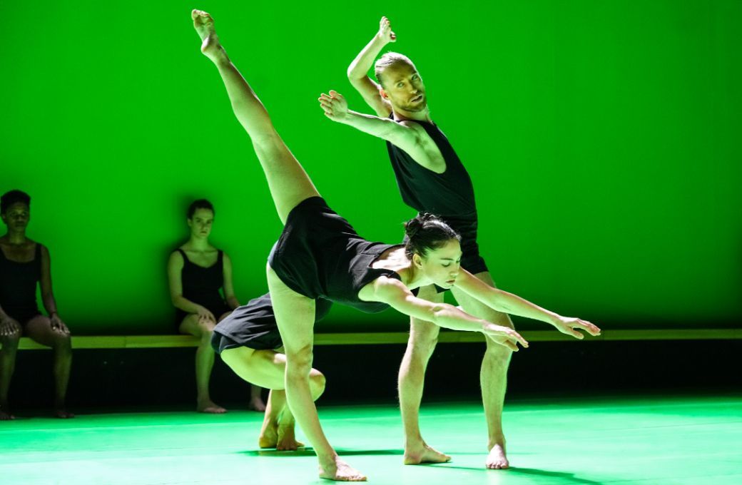 Batsheva Dance Company, Billy Barry and Chen Agron in Ohad Naharin's <i>Hora</i> &copy; Steven Pisano