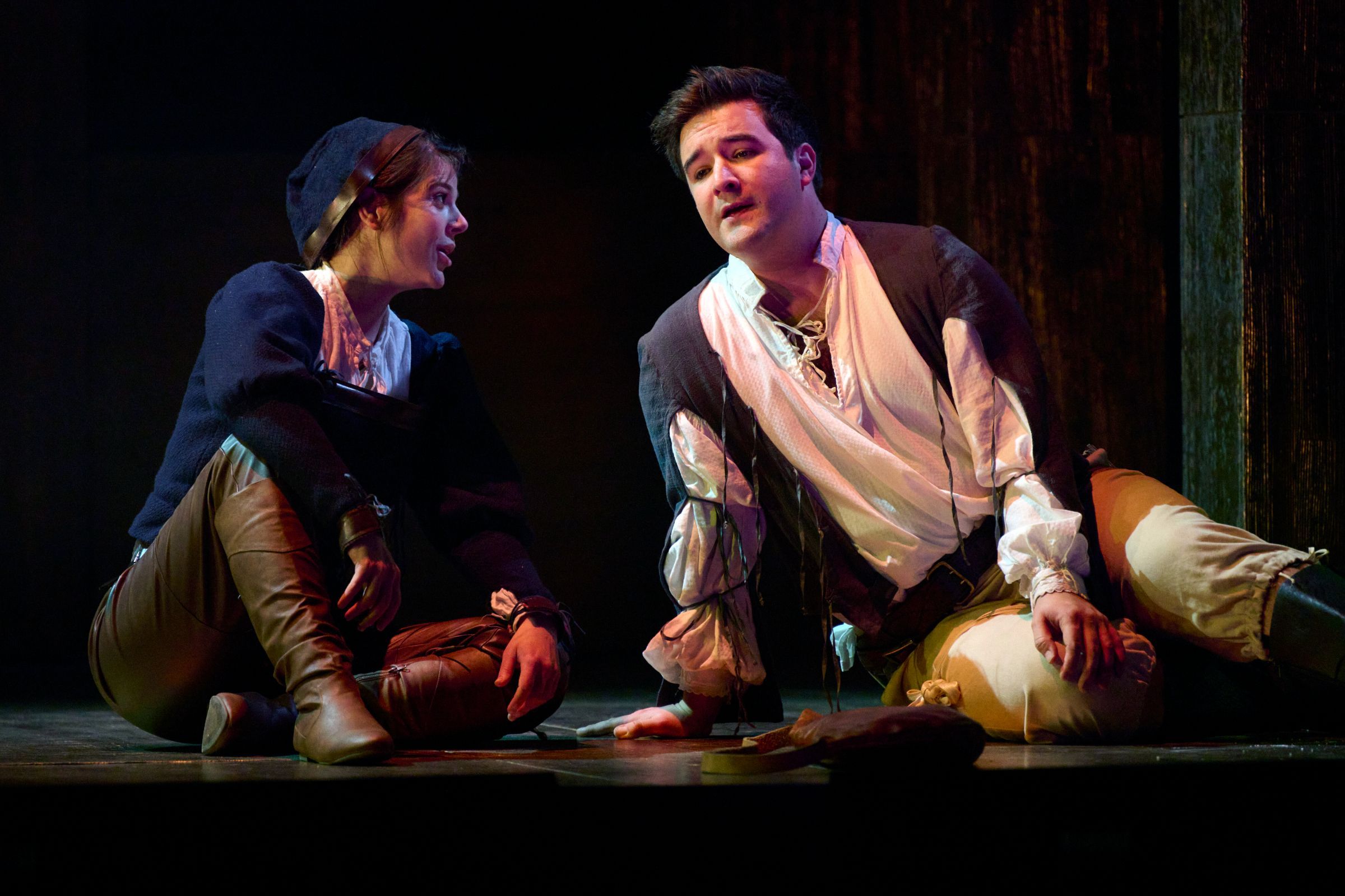Katie Coventry (Orsini) and Thomas Elwin (Gennaro) &copy; Richard Hubert Smith