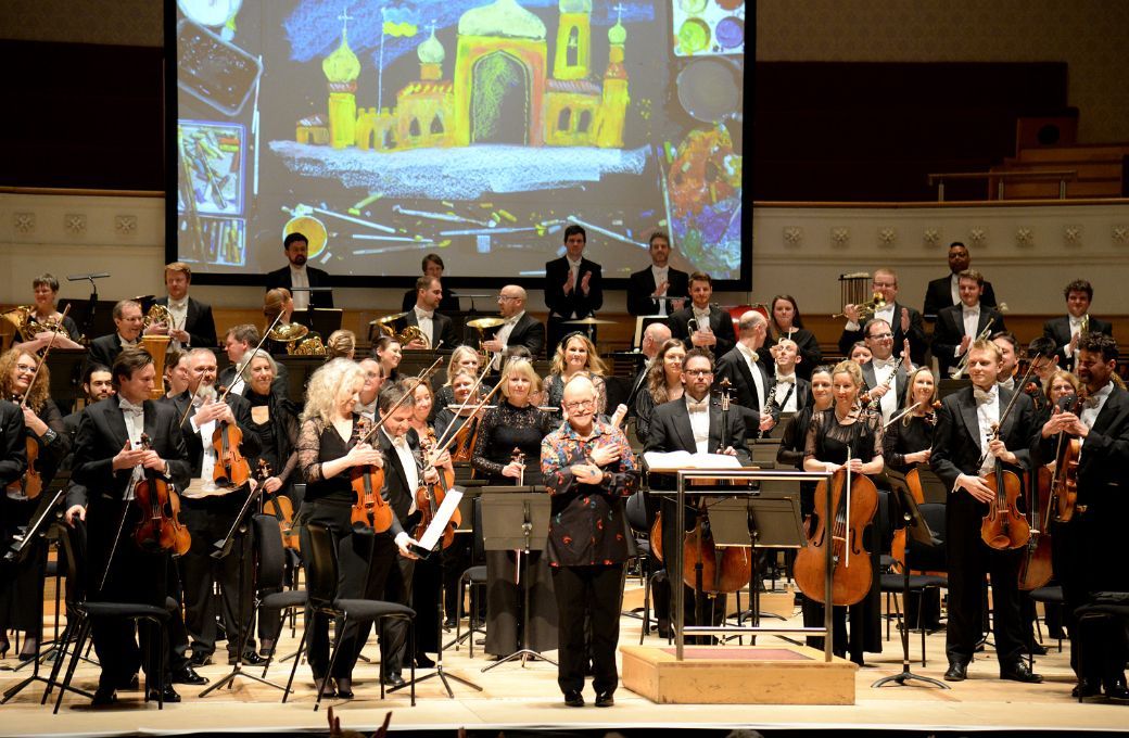 James Mayhew and the Royal Scottish National Orchestra © Jessica Cowley