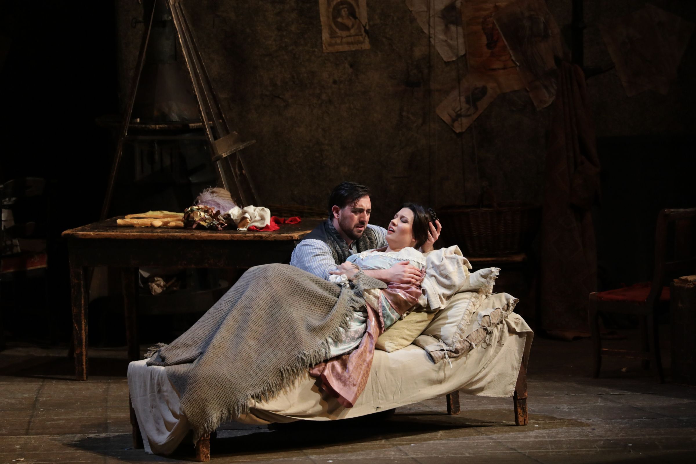 Freddie De Tommaso (Rodolfo) and Marina Rebeka (Mimì) &copy; Brescia &amp; Amisano | Teatro alla Scala