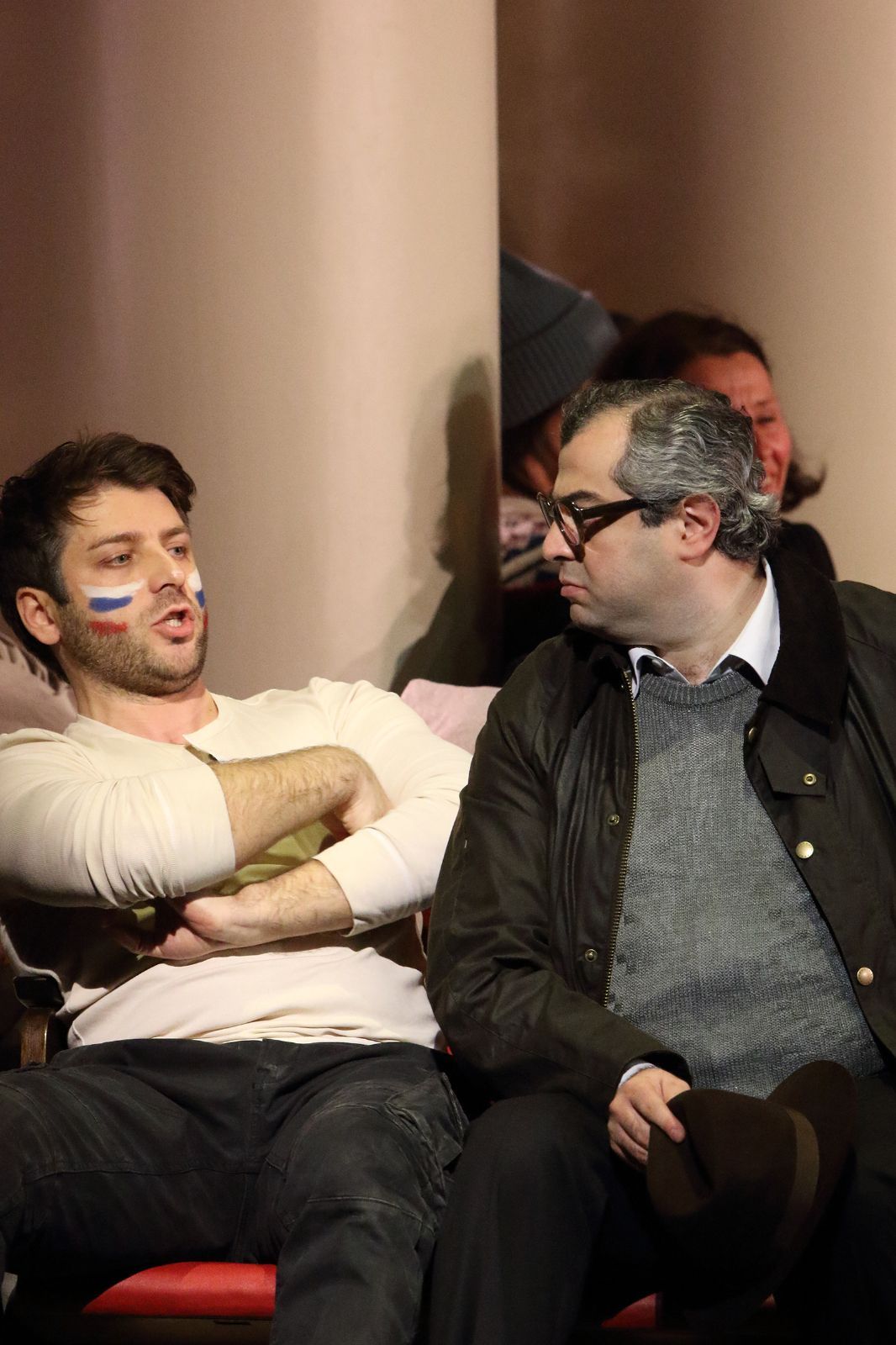 Andrey Zhilikhovsky (Andrej) und Arsen Soghomonyan (Graf Pierre Besuchow) &copy; Wilfried Hösl