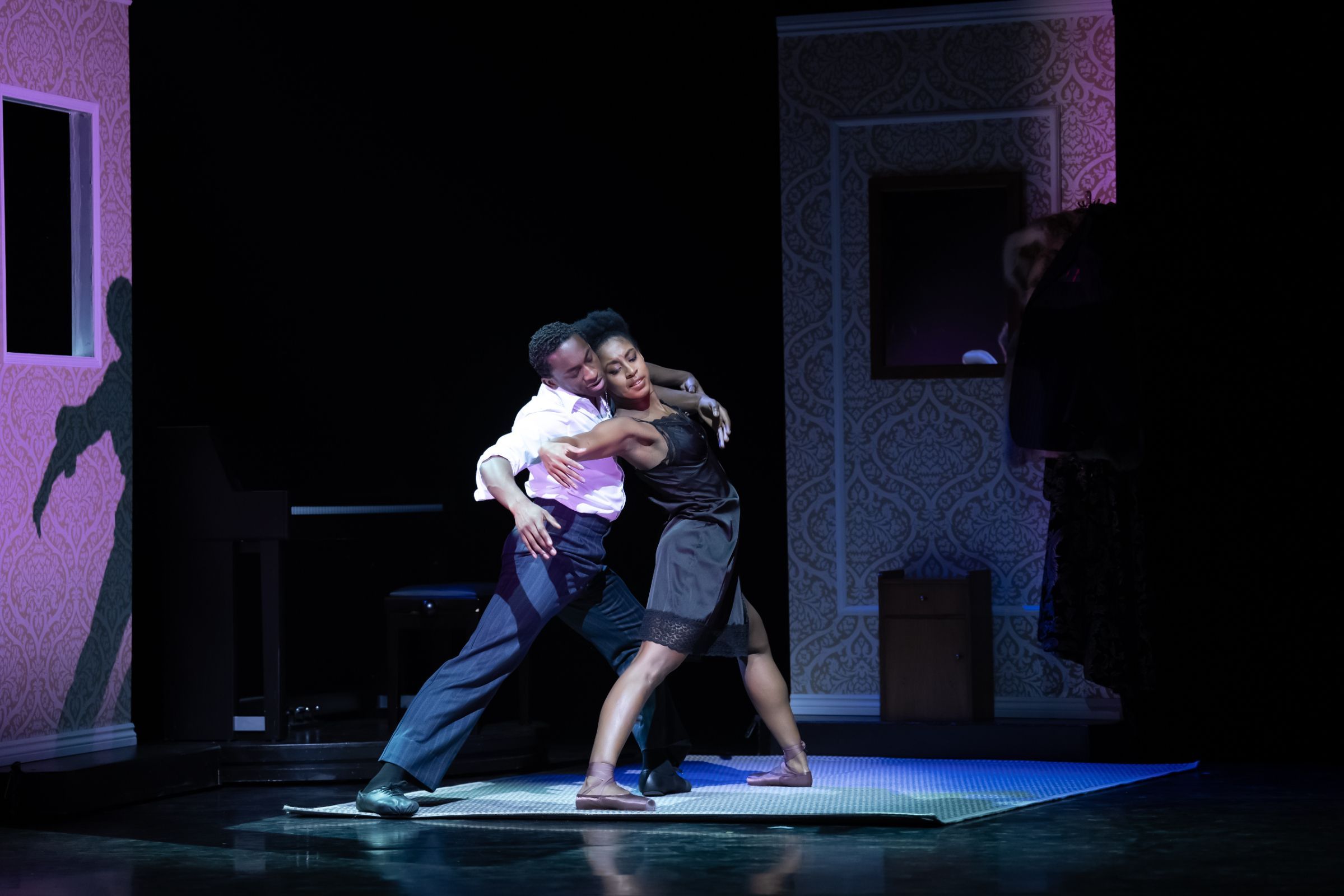 Isabela Coracy and Alexander Fadayiro in <i>Nina: By Whatever Means</i> &copy; Bill Cooper