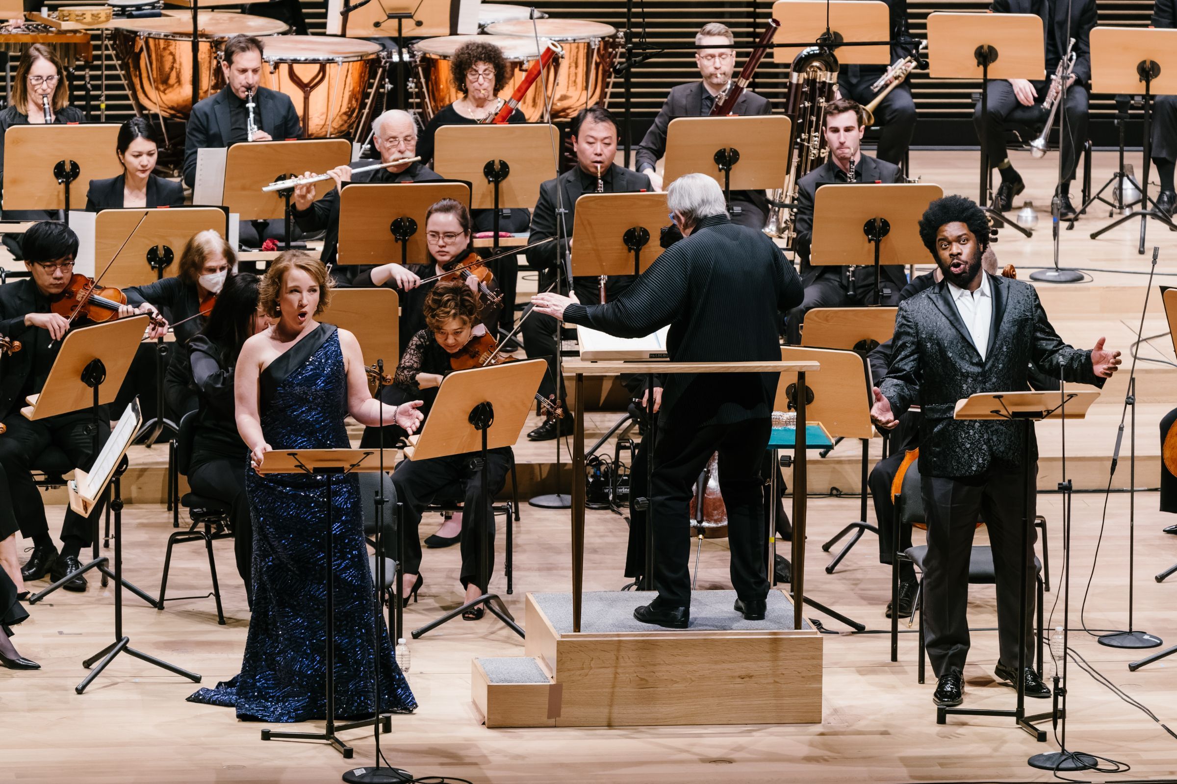 Sasha Cooke, Michael Tilson Thomas and Dashon Burton © Fadi Kheir