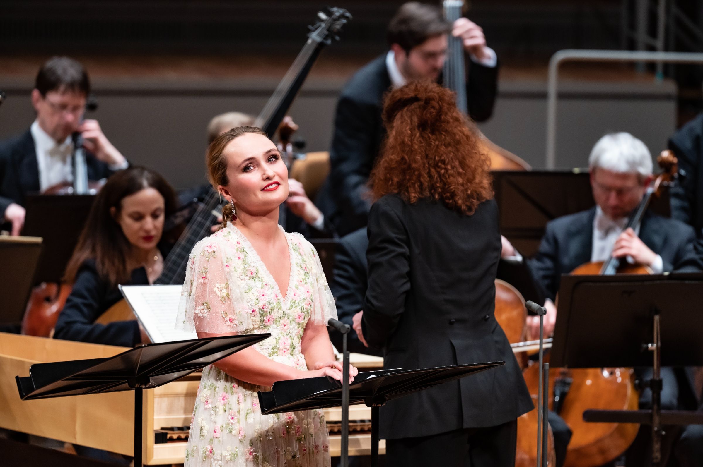 Julia Lezhneva, Emmanuelle Haïm and the Berliner Philharmoniker © Bettina Stoß