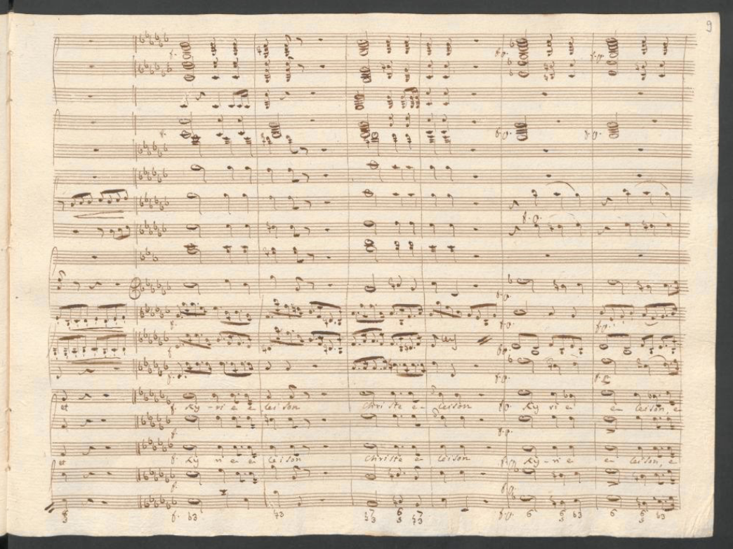 Józef Kozłowski’s <i>Requiem</i>, holograph manuscript &copy; IMSLP | Staatsbibliothek zu Berlin
