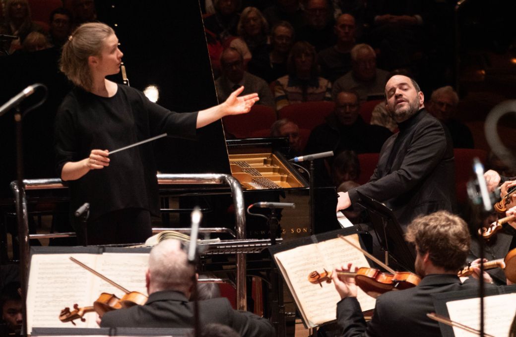 Mirga Gražinytė-Tyla, Kirill Gerstein and the CBSO © Hannah Fathers