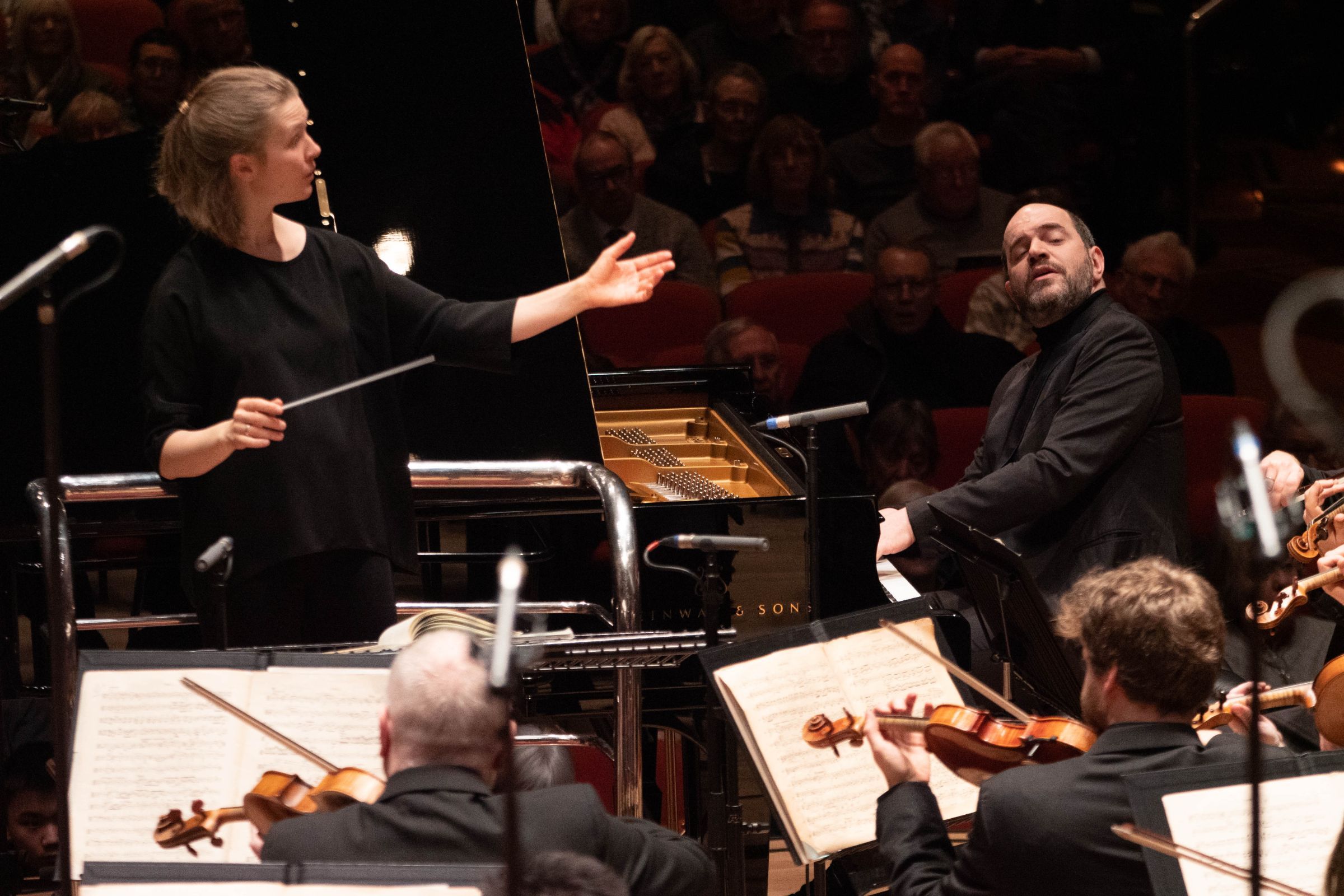 Mirga Gražinytė-Tyla, Kirill Gerstein and the CBSO &copy; Hannah Fathers