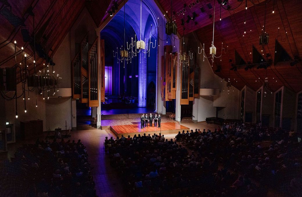 The Gesualdo Six in Holy Trinity Cathedral, Auckland &copy; Andi Crown