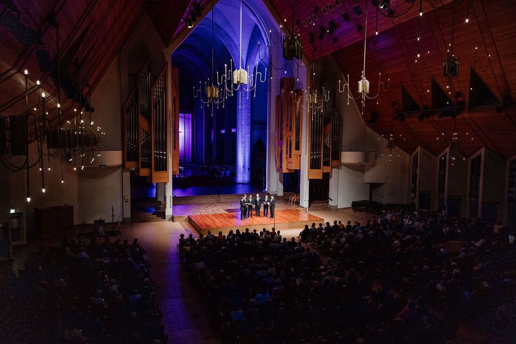 The Gesualdo Six in Holy Trinity Cathedral, Auckland &copy; Andi Crown