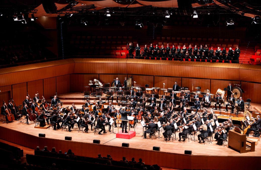 Thomas Ad&egrave;s conducts the Coro e Orchestra dell'Accademia Nazionale di Santa Cecilia &copy; Musacchio, Ianniello e Pasqualini