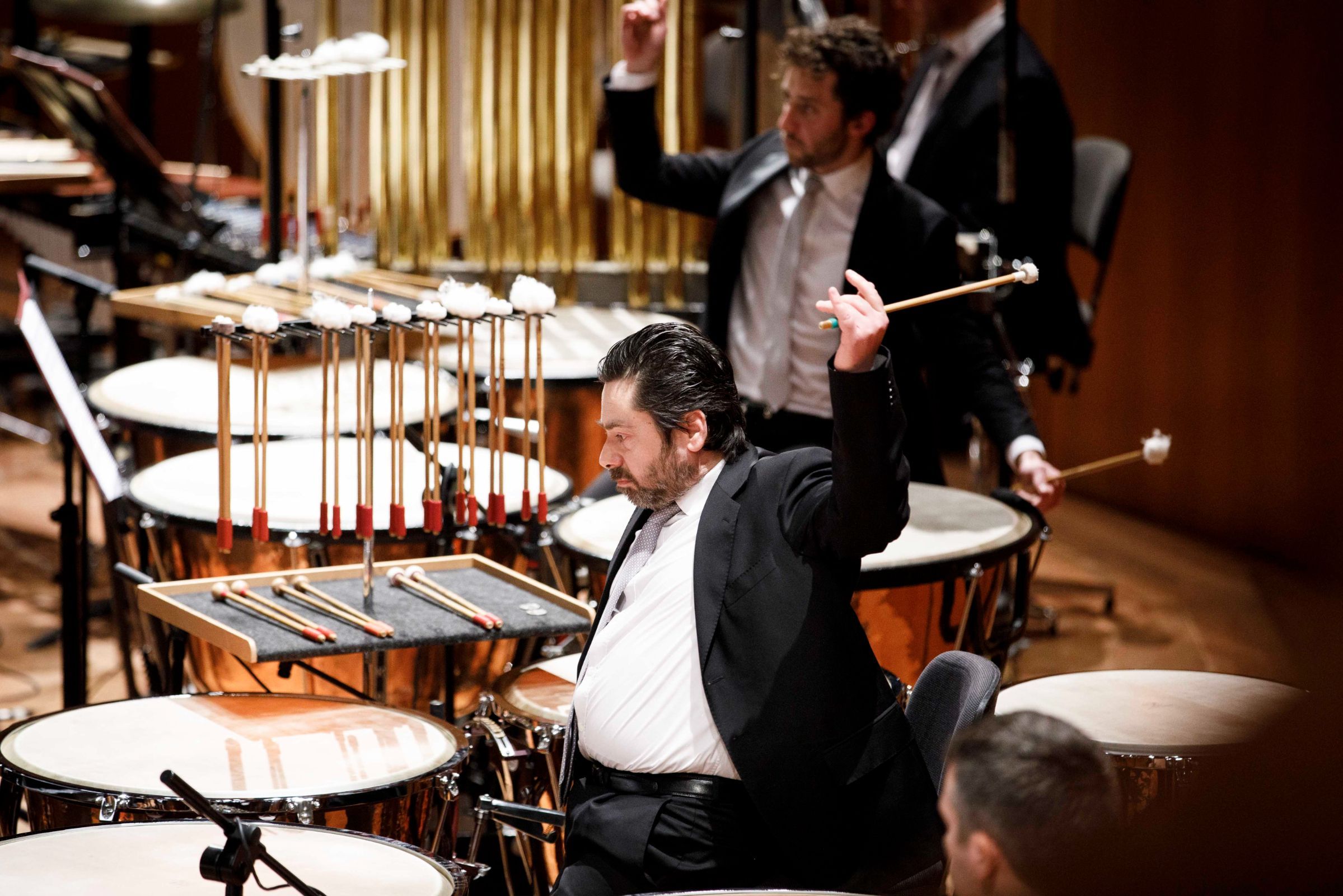 Percussionists of the Orchestra dell'Accademia Nazionale di Santa Cecilia &copy; Musacchio, Ianniello e Pasqualini