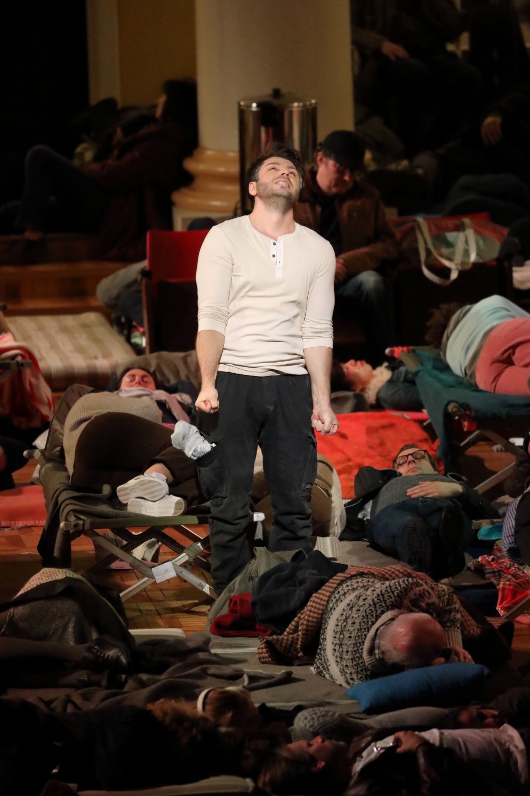 Andrey Zhilikhovsky dans <i>Guerre et Paix</i> au Bayerische Staatsoper © Wilfried Hösl