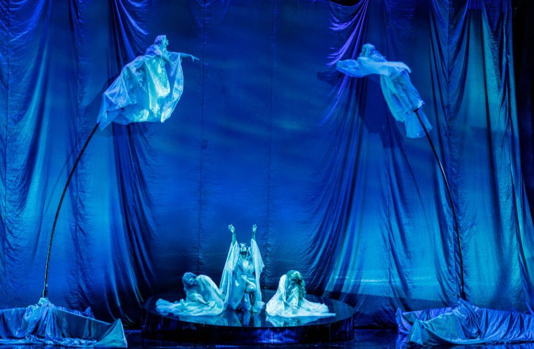 Rebecca Rashleigh (Woglinde), Naomi Flatman (Wellgunde) and Karen Van Spall (Flosshilde) &copy; Robin Halls