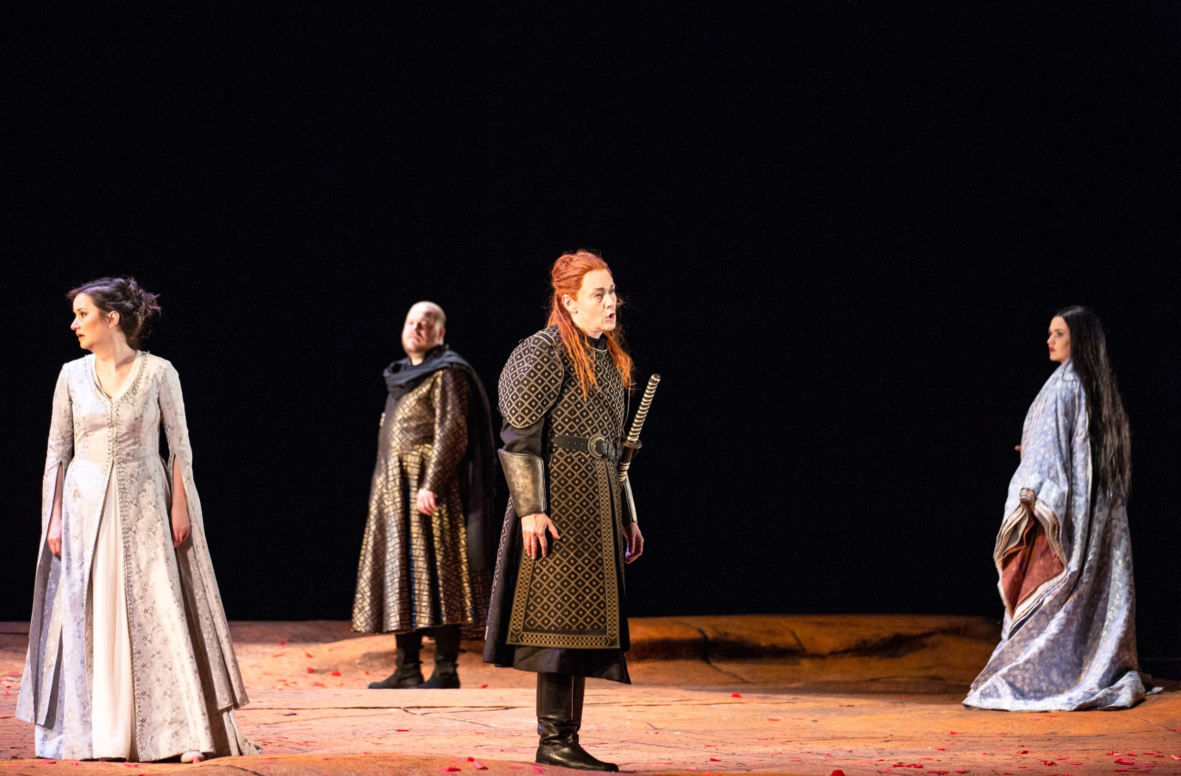 Anna Prohaska (Ilia), Magdalena Kožená (Idamante) und Andrew Staples (Idomeneo) &copy; Bernd Uhlig
