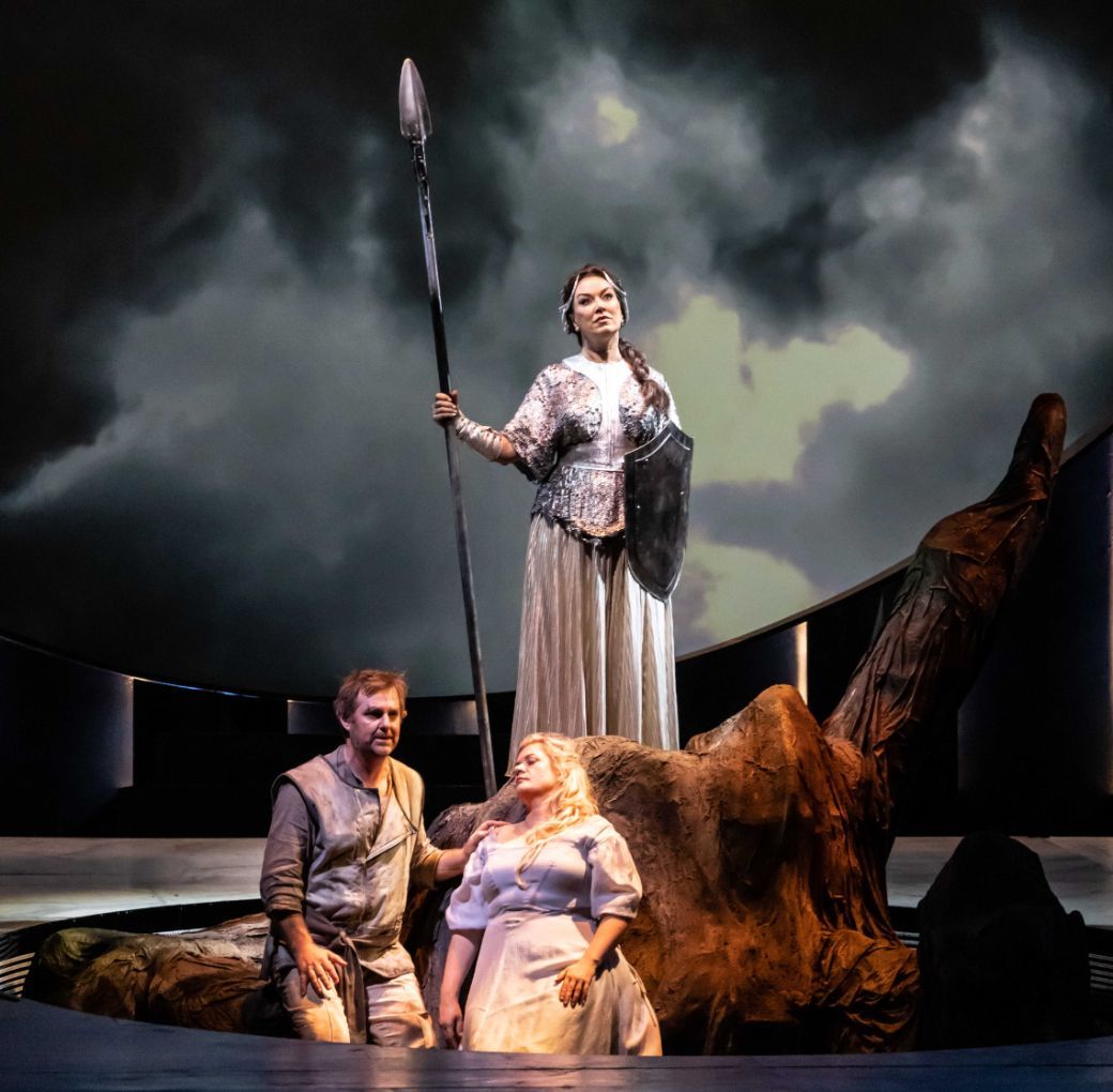 James Egglestone (Siegmund), Lee Abrahmsen (Sieglinde) and Antoinette Halloran (Br&uuml;nnhilde) &copy; Robin Halls