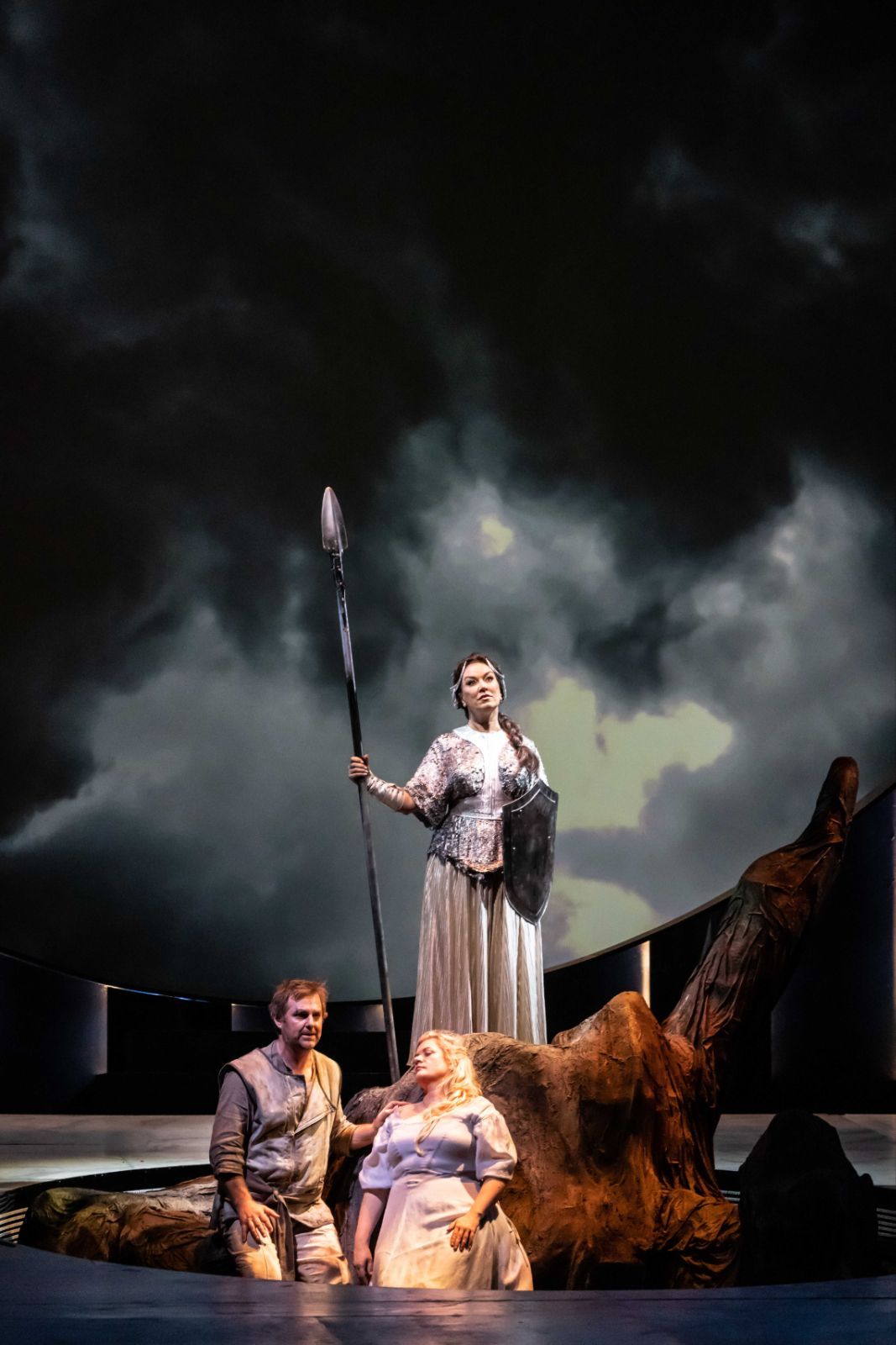 James Egglestone (Siegmund), Lee Abrahmsen (Sieglinde) and Antoinette Halloran (Brünnhilde) &copy; Robin Halls