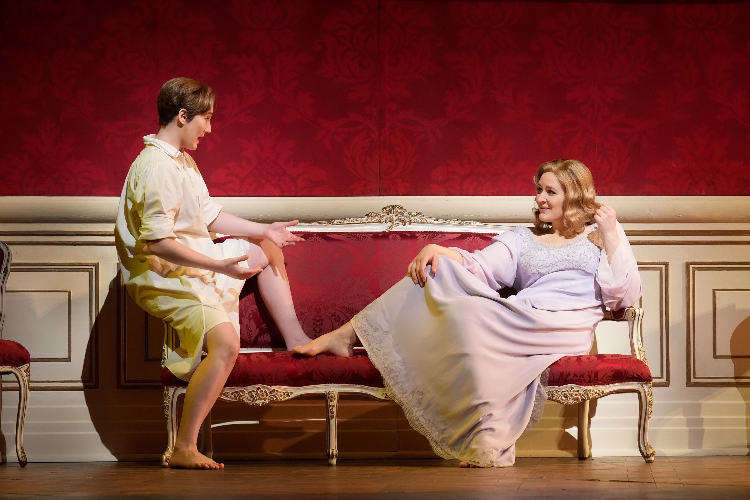 Samantha Hankey (Octavian) and Lise Davidsen (Marschallin) &copy; Ken Howard | Met Opera