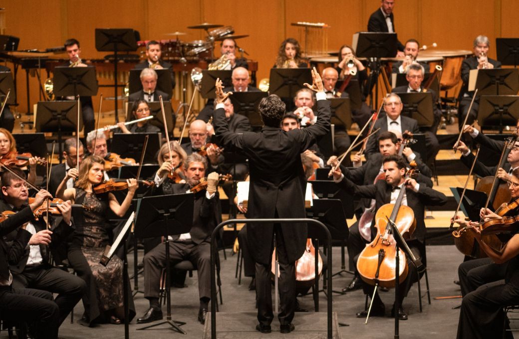 David Afkham al frente de la Orquesta Nacional &copy; Orquesta Sinfónica de Galicia