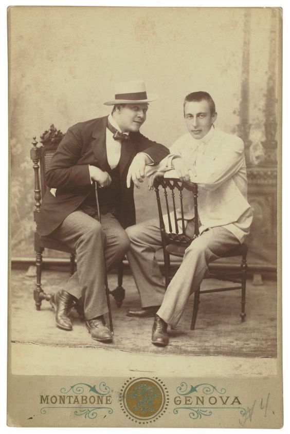 Fyodor Chaliapin and Sergei Rachmaninov in 1890 © Public domain
