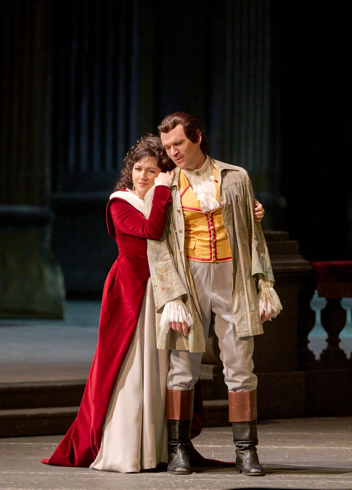Krassimira Stoyanova (Floria Tosca) und Michael Fabiano (Mario Cavaradossi) &copy; Wiener Staatsoper | Michael Pöhn
