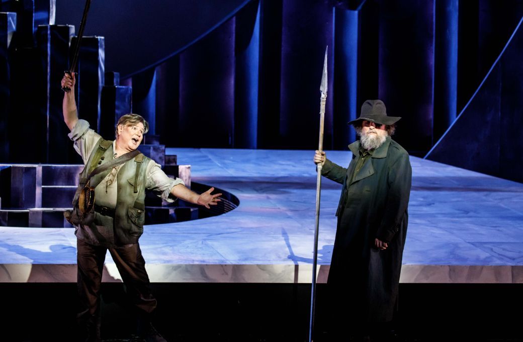 Bradley Daley (Siegfried) and Warwick Fyfe (The Wanderer) &copy; Robin Halls