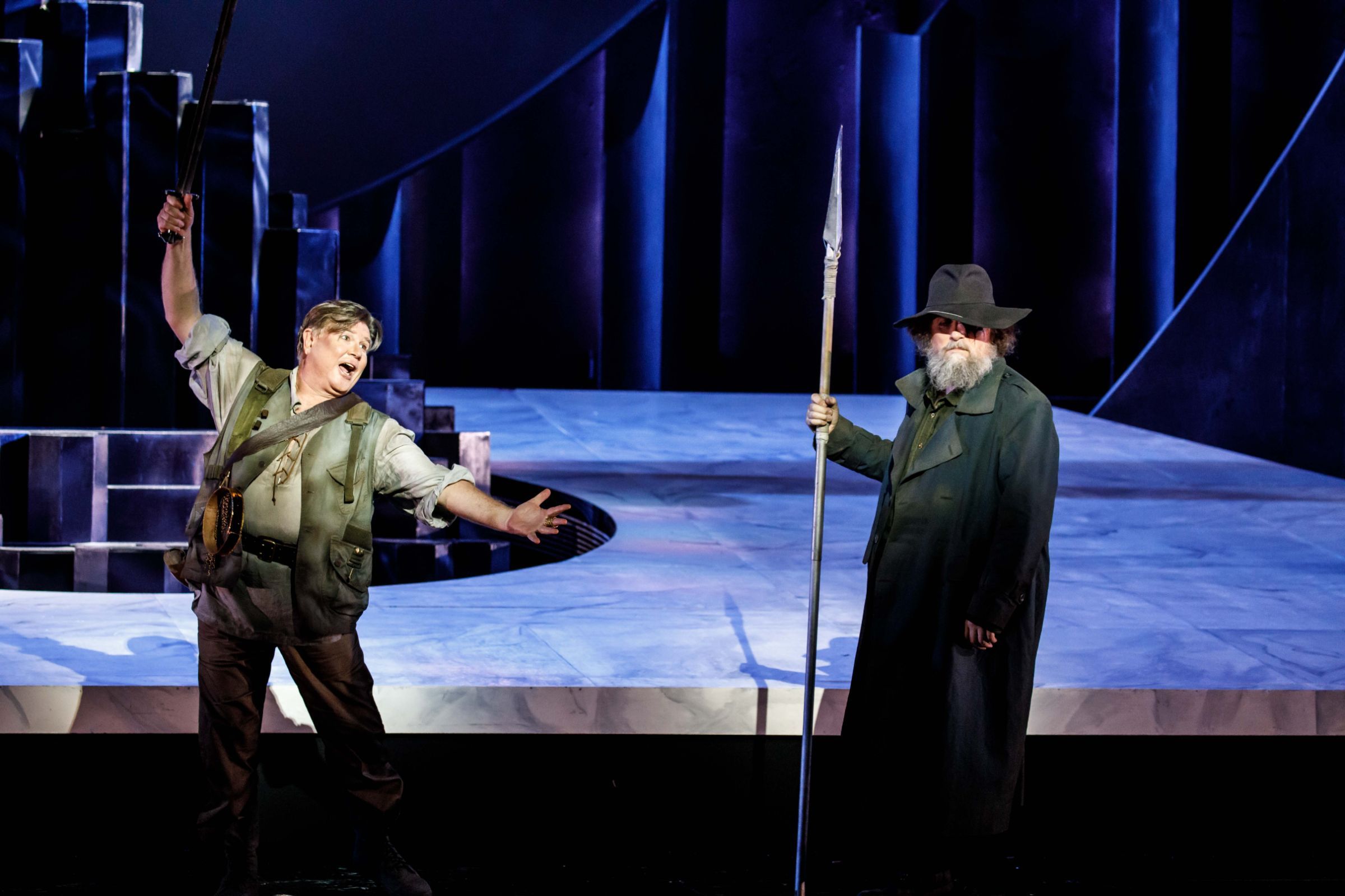 Bradley Daley (Siegfried) and Warwick Fyfe (The Wanderer) &copy; Robin Halls