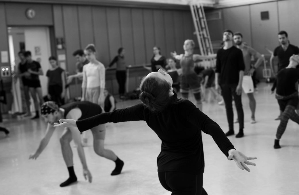 Anna Hop rehearsing Polish National Ballet © Ewa Krasucka