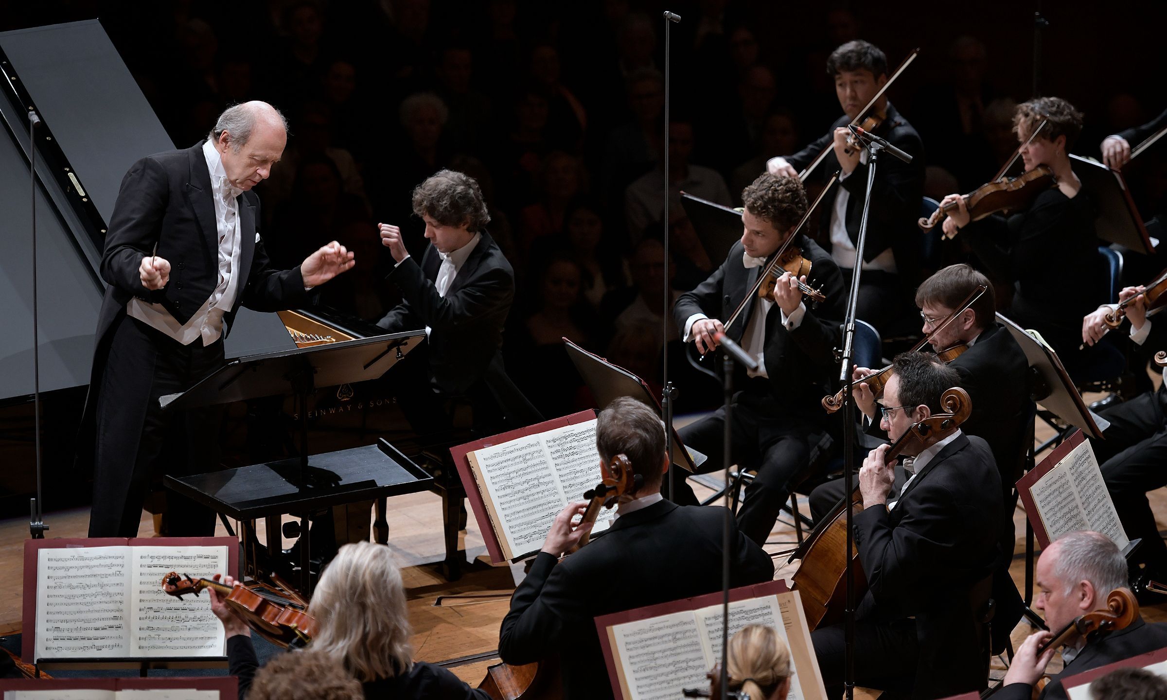 Iván Fischer, Rafał Blechacz and the Lucerne Festival Orchestra © Peter Fischli | Lucerne Festival