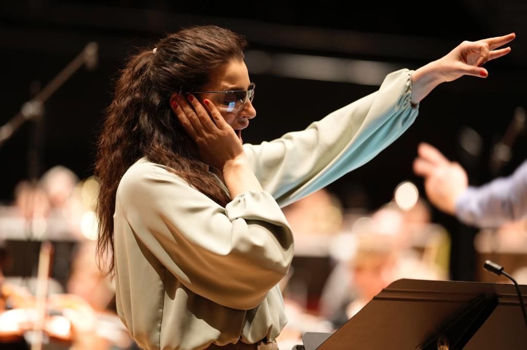 Asmik Grigorian en répétition avec l'Orchestre Philharmonique de Radio France &copy; Christophe Abramowitz