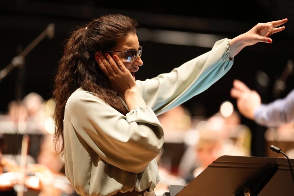 Asmik Grigorian en répétition avec l'Orchestre Philharmonique de Radio France © Christophe Abramowitz