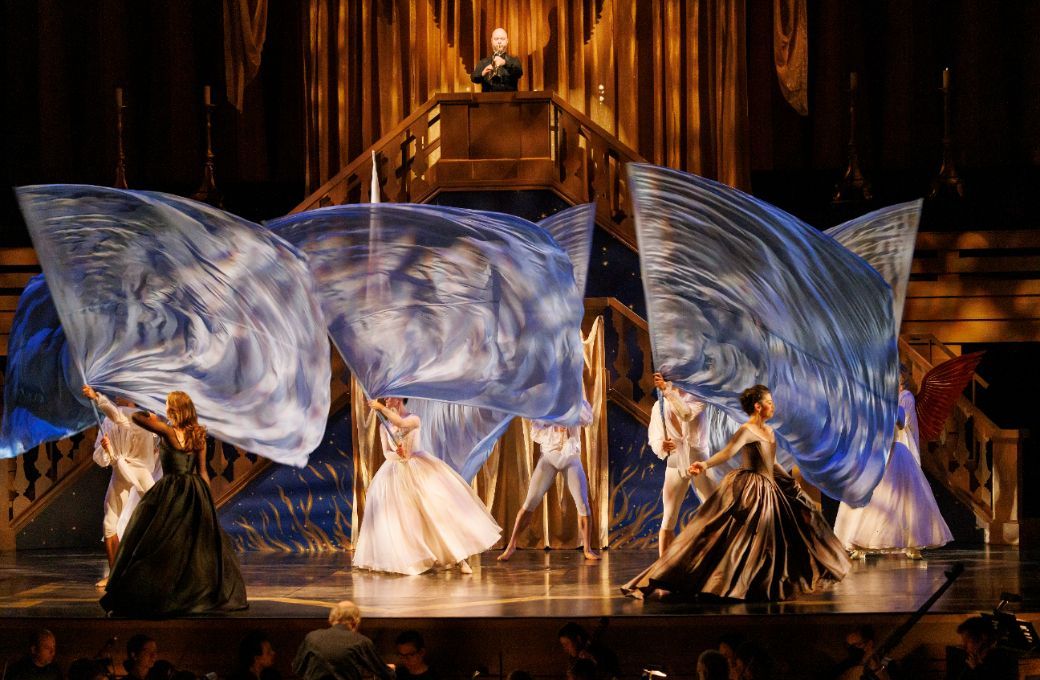 Meghan Lindsay (Mary Magdelen), Allyson McHardy (Mary Cleophas) and Alexis Basque (Trumpet) © Bruce Zinger