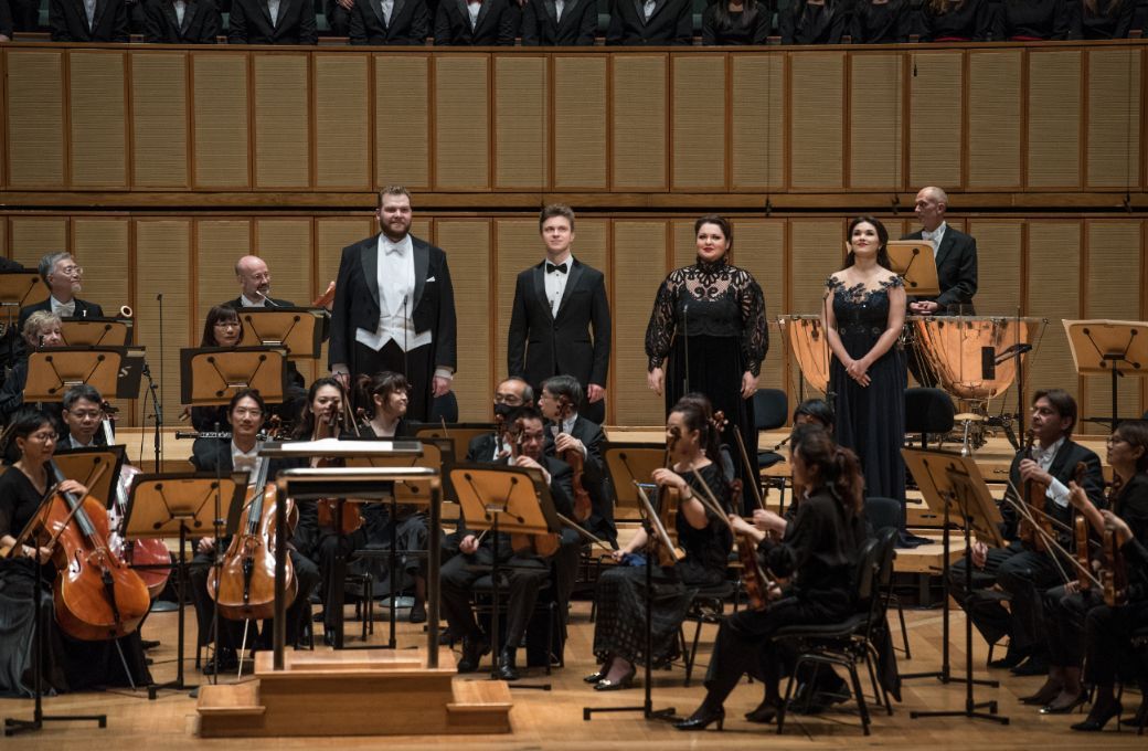 Christoph Seidl, Boris Stepanov, Olesya Petrova, Olga Peretyatko &copy; Singapore Symphony Orchestra | Jack Yam