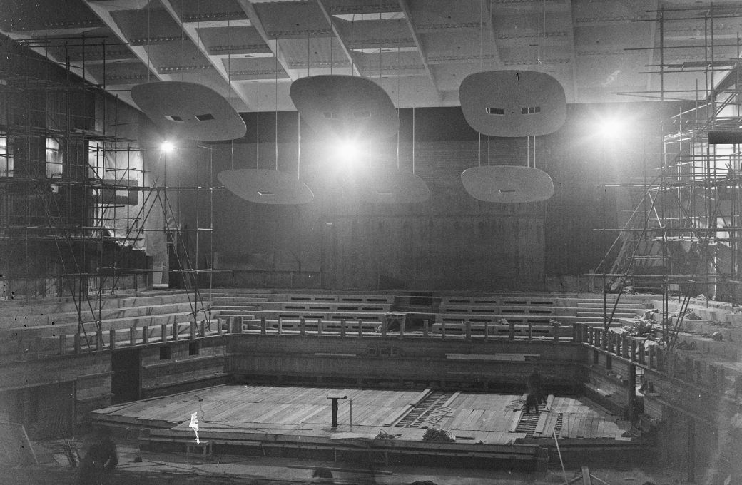 Stage of De Doelen under construction in 1965 &copy; Netherlands Nationaal Archief | Public Domain