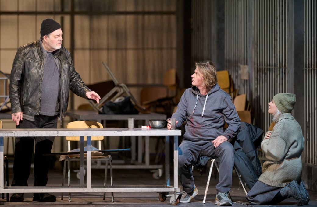 Franz-Josef Selig (Gurnemanz), Klaus Florian Vogt (Parsifal) und Ekaterina Gubanova (Kundry) &copy; Wiener Staatsoper | Michael P&ouml;hn