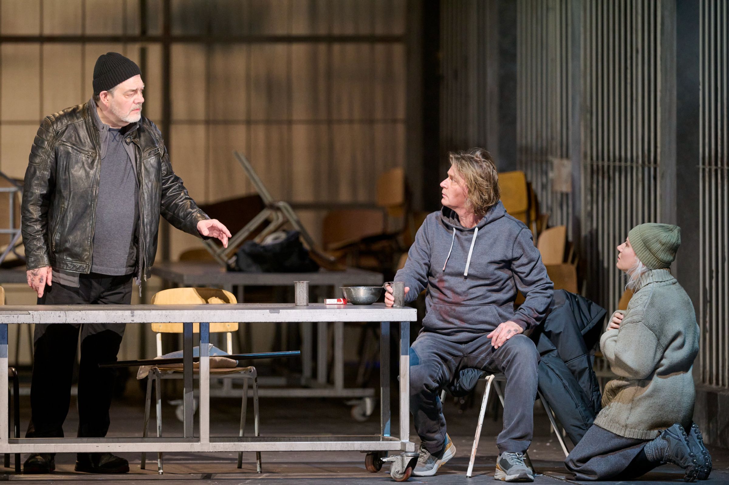 Franz-Josef Selig (Gurnemanz), Klaus Florian Vogt (Parsifal) und Ekaterina Gubanova (Kundry) &copy; Wiener Staatsoper | Michael Pöhn