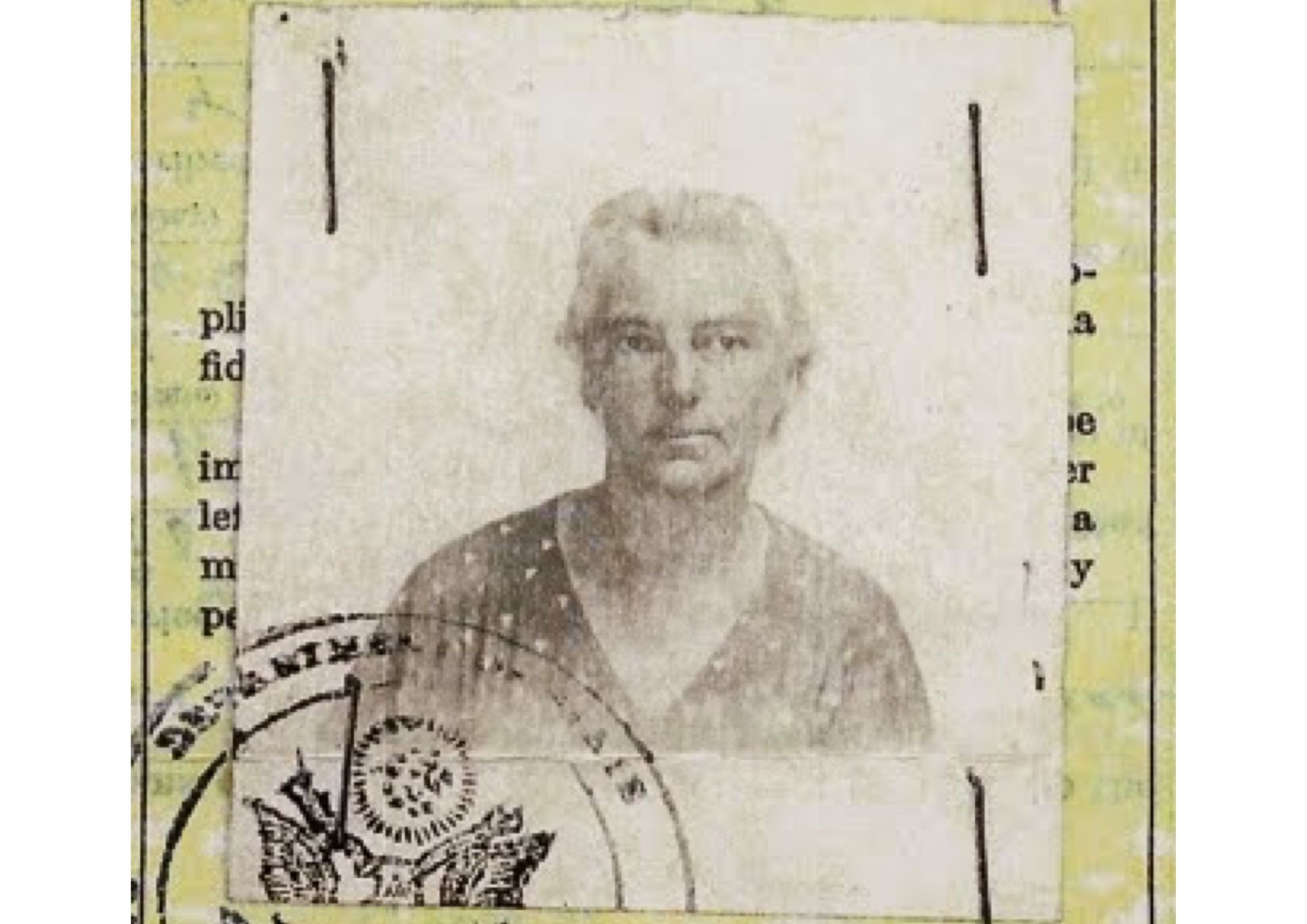 Passport photo of Johanna Beyer in 1935 © US Passport Service | Public Domain