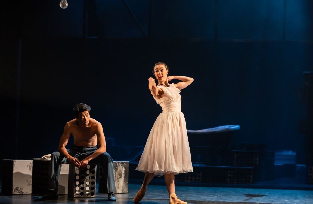 Guest principal Ryoichi Hirano and Marge Hendrick in <i>A Streetcar Named Desire</i> &copy; Andy Ross