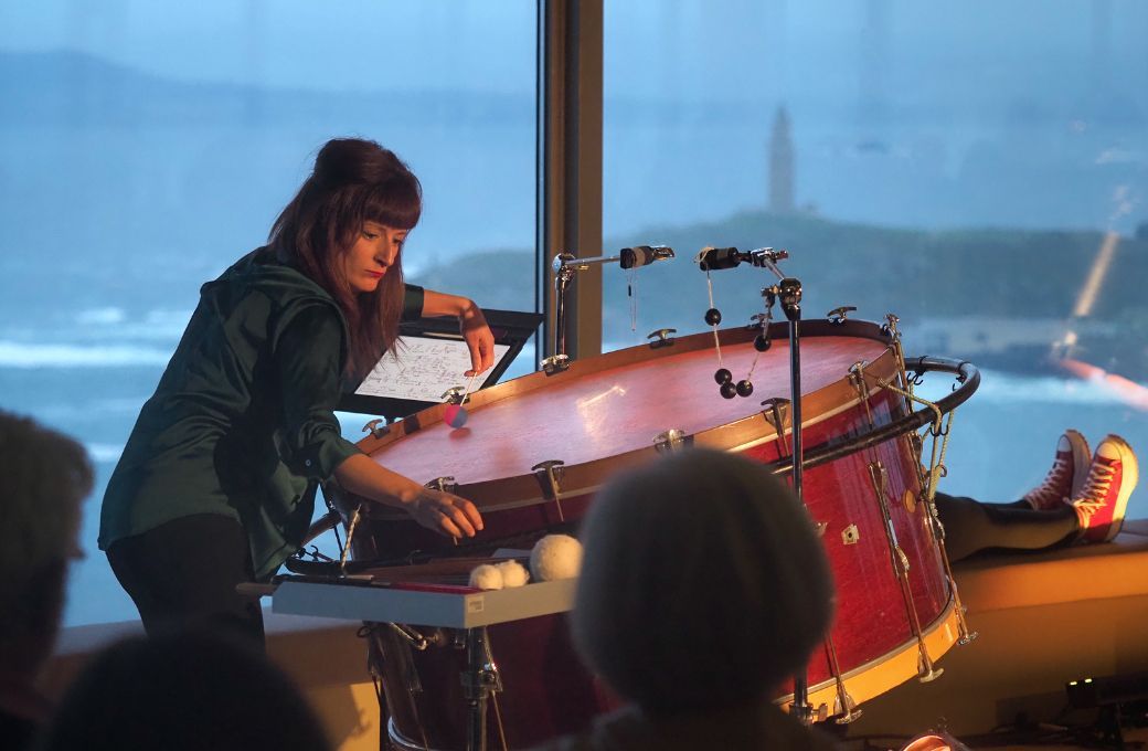 La percusionista Sabela Castro &copy; Festival Resis