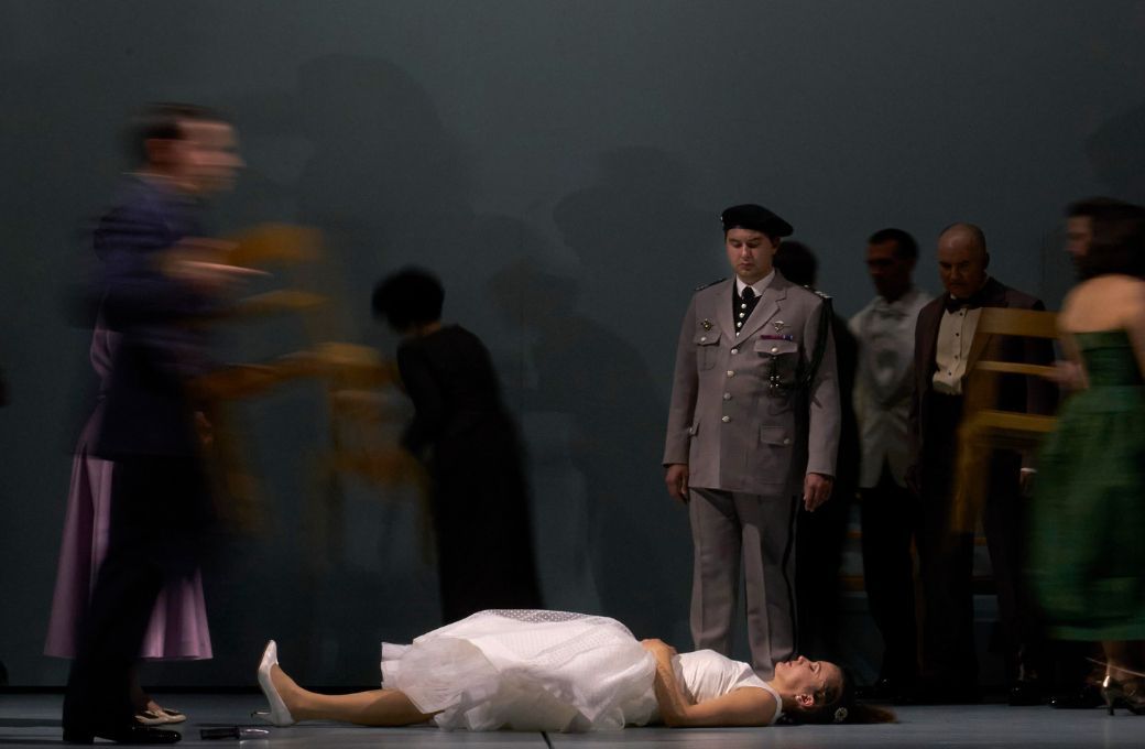 Julie Fuchs (Juliette) und Andrew Moore (Paris) &copy; Herwig Prammer