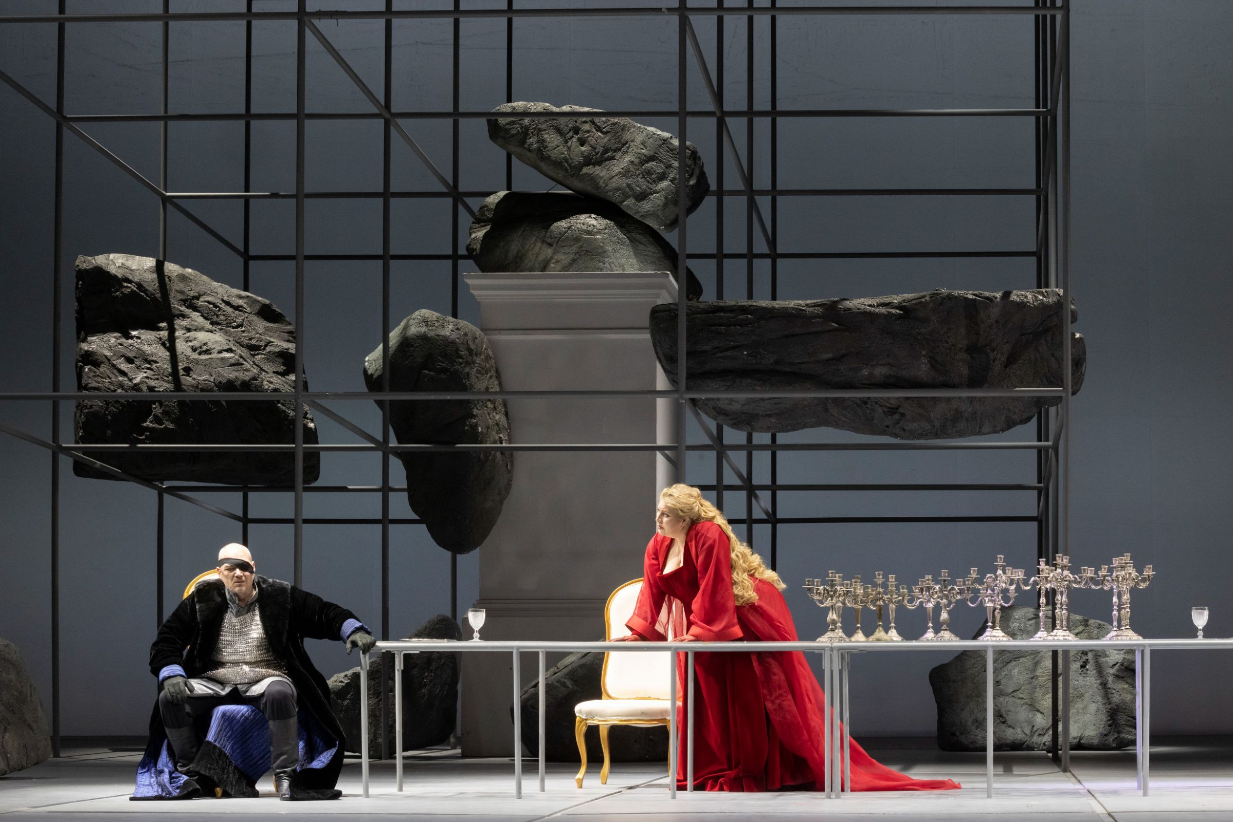Christopher Maltman (Wotan) and Okka von der Damerau (Brünnhilde) © Luciano Romano