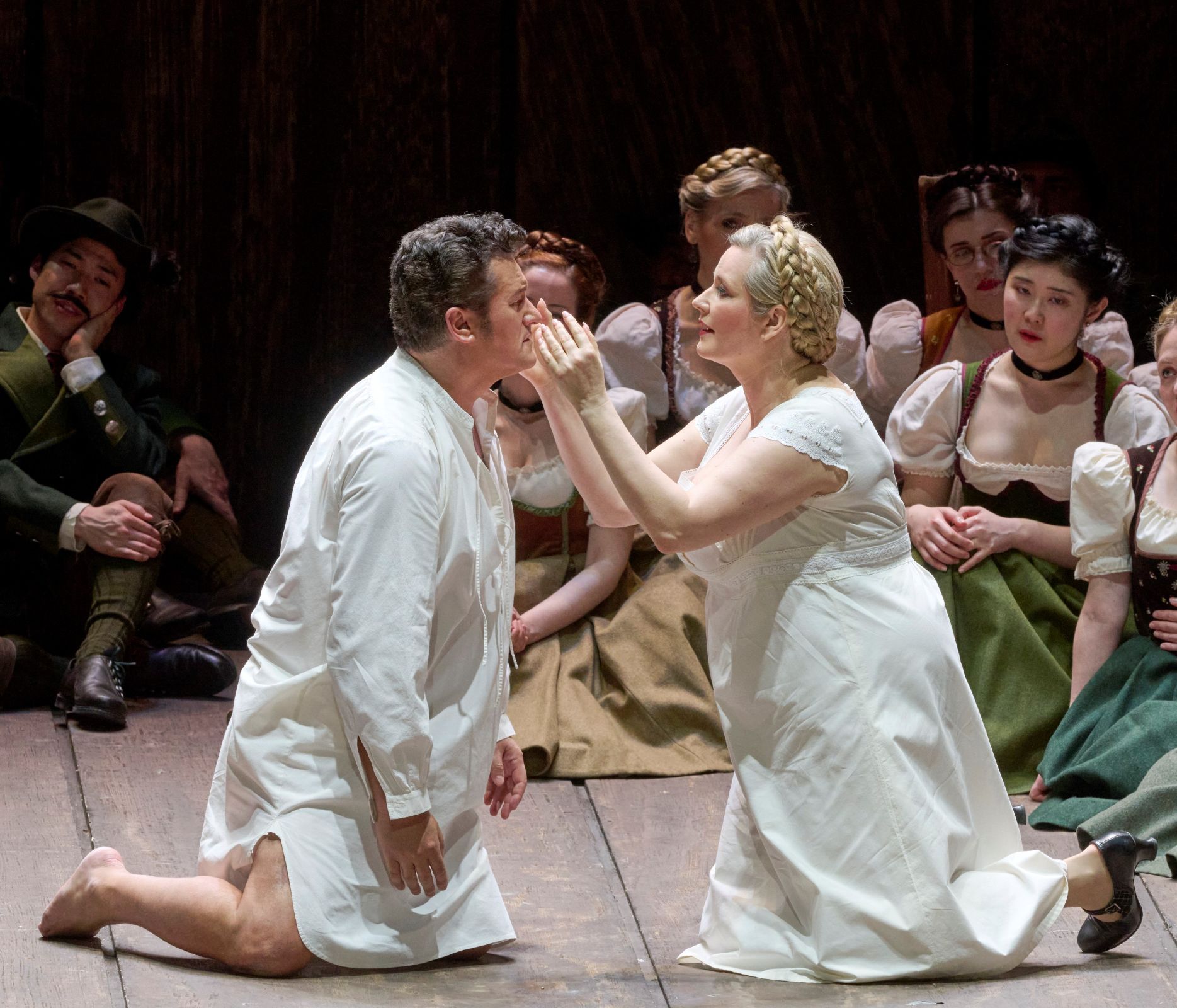 Piotr Beczała (Lohengrin) und Camilla Nylund (Elsa) &copy; Wiener Staatsoper | Michael Pöhn