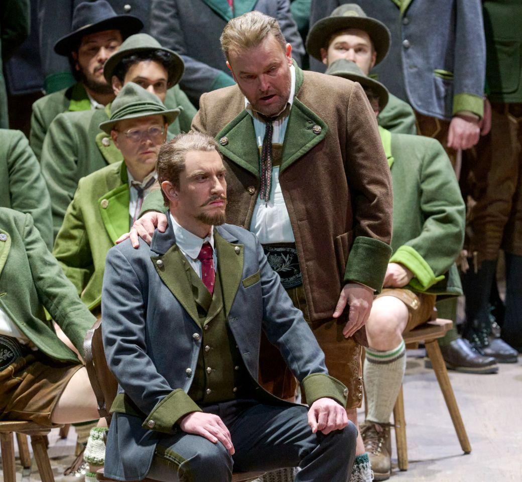 Tareq Nazmi (Heinrich der Vogler) und Tomasz Konieczny (Friedrich von Telramund) &copy; Wiener Staatsoper | Michael P&ouml;hn