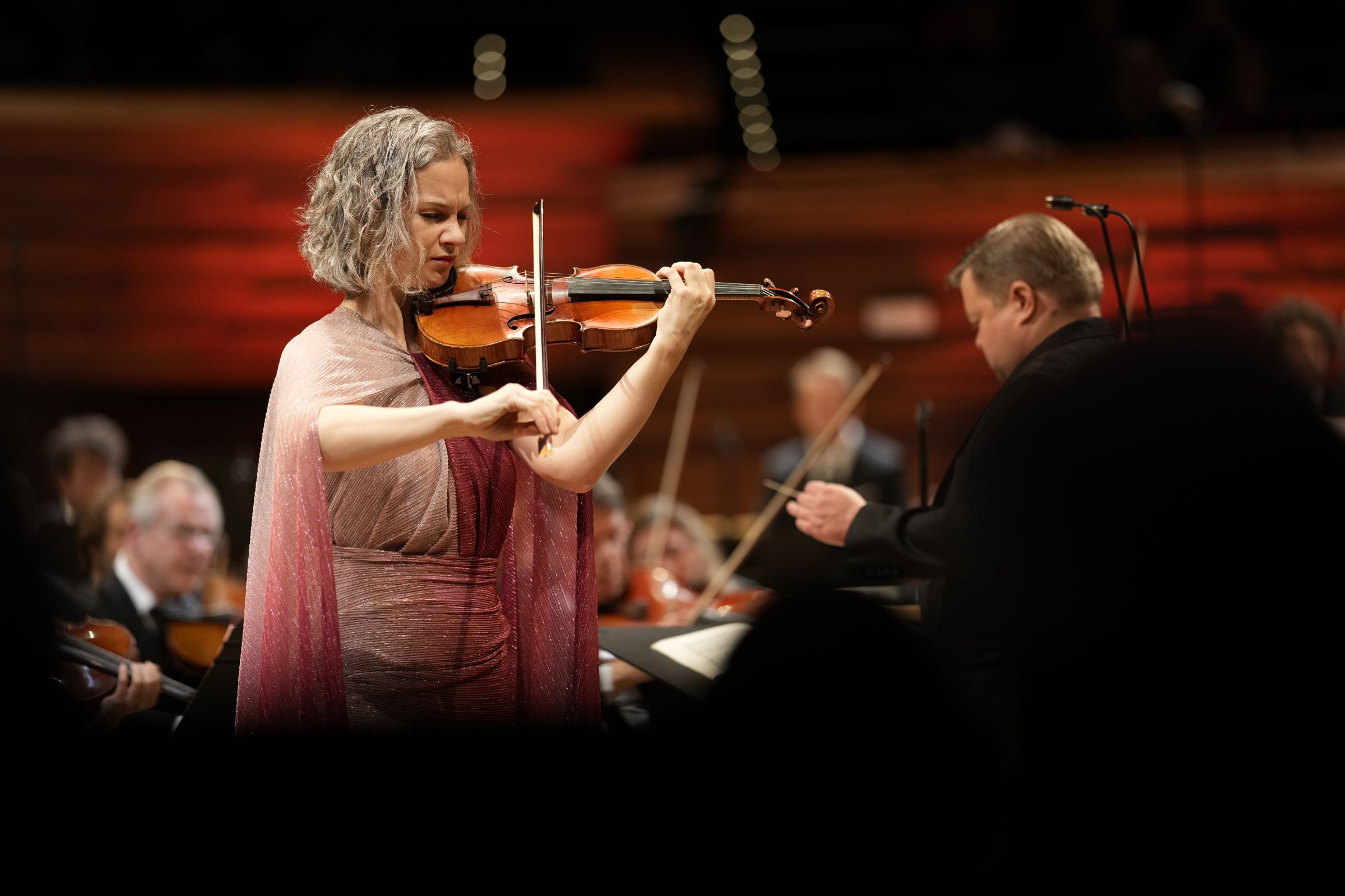 Hilary Hahn dans le <i>Concerto</i> de Johannes Brahms à Radio France &copy; Christophe Abramowitz
