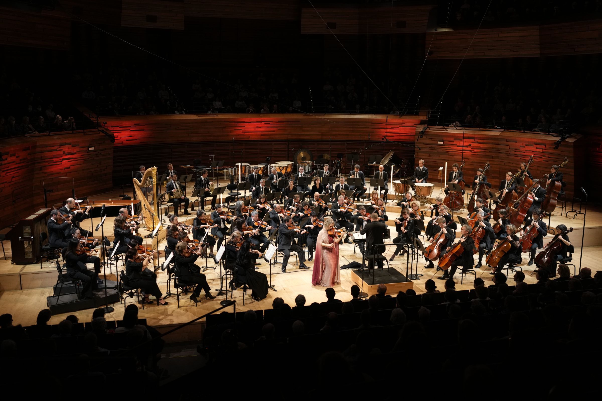 Hilary Hahn, Mikko Franck et l'Orchestre Philharmonique de Radio France &copy; Christophe Abramowitz
